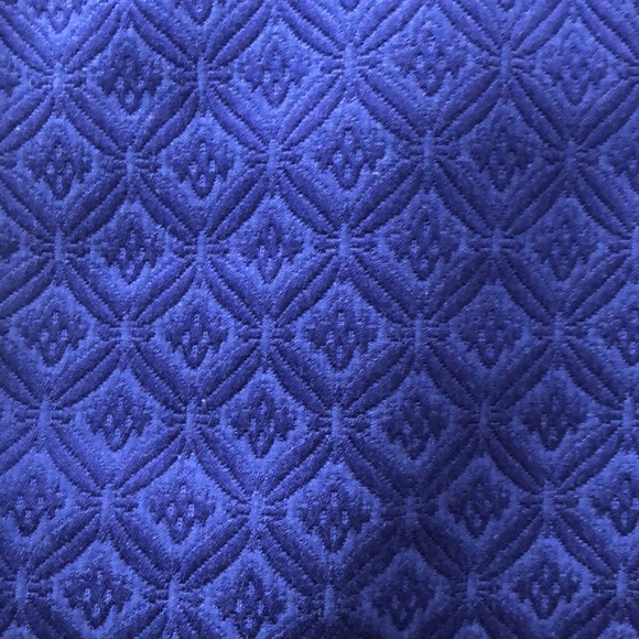 The Limited Royal Blue Jacquard Pencil Skirt Sz 16 - Picture 2 of 5